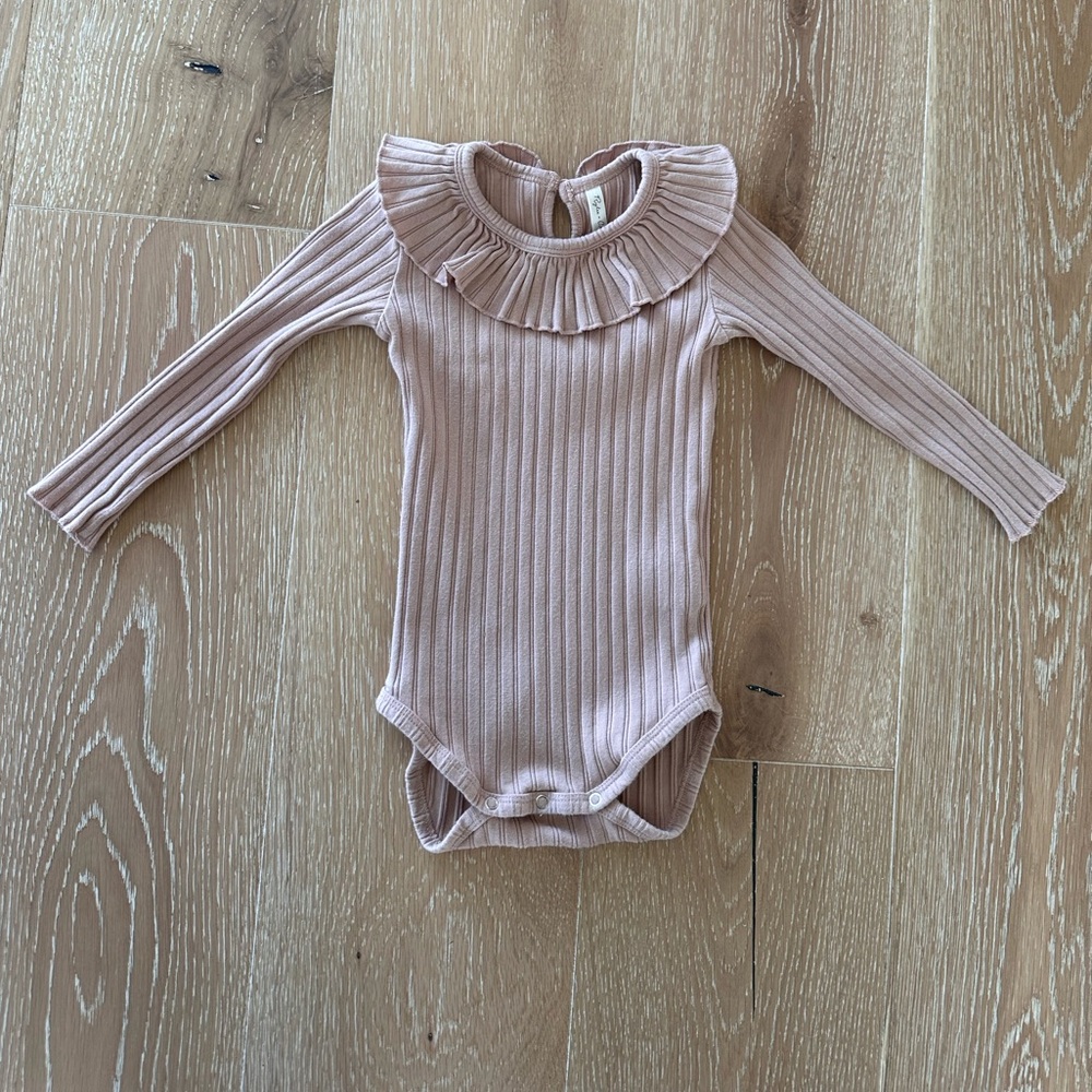 Rylee & Cru ruffle collar bodysuit